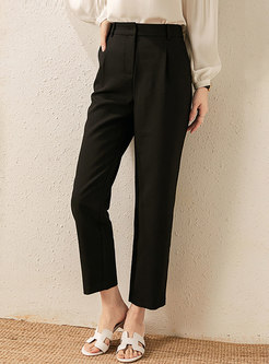 Casual High Waisted Loose Cigarette Pants