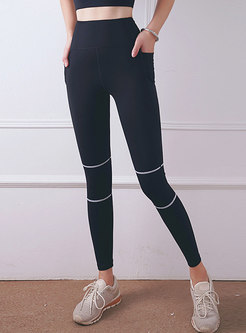 High Waisted Tight Yoga Pants With Pockets