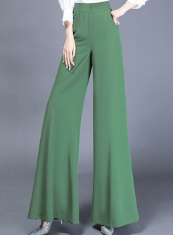 Brief High Waisted Wide Leg Flare Pants