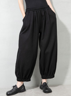 High Waisted Plus Size Straight Pants