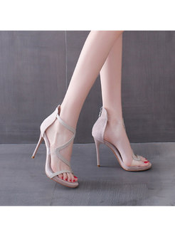 Transparent Straps High Heel Summer Sandals