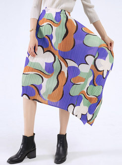 Chic Multi Irregular Pleated Skirt
