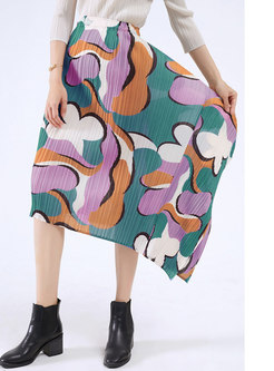 Chic Multi Irregular Pleated Skirt