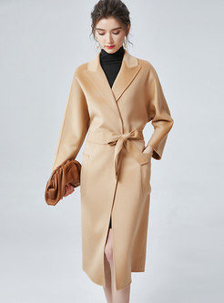 Double-breasted Long Wrap Winter Overcoat
