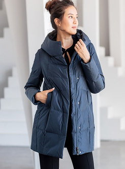 Hooded Plus Size Duck Down Puffer Coat