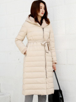 Hooded Thicken Long Wrap Puffer Coat
