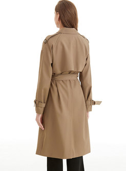 Double-breasted Classic Mid-length Trench Coat