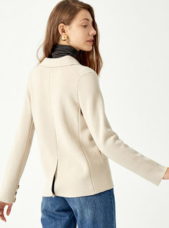 Long Sleeve One Button Cashmere Cardigan Coat