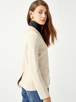 Long Sleeve One Button Cashmere Cardigan Coat
