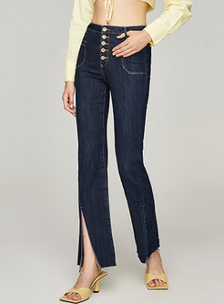 High Waisted Straight Casual Flare Pants