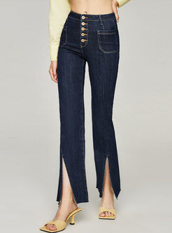 High Waisted Straight Casual Flare Pants