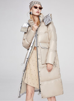 Hooded Thickened Down Coat