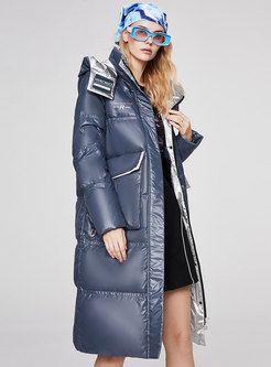 Hooded Thickened Down Coat
