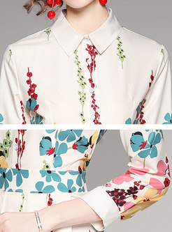 Long Sleeve Sweet Floral Maxi Dress