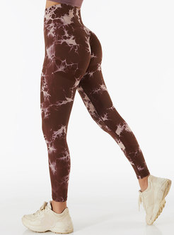 High Waisted Tight Breathable Print Yoga Pants