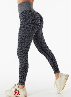High Waisted Leopard Tight Yoga Pants
