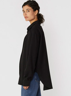 Brief Casual Single-breasted Loose Shirt