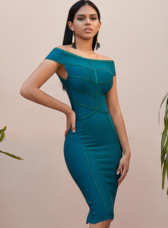 Sexy Off-the-shoulder Sheath Evening Prom Dress