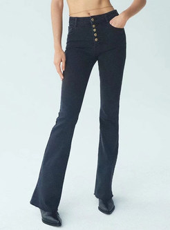 Flare Jeans for Women High Waist Stretch Slimming Wide Leg Pants Rise Skinny