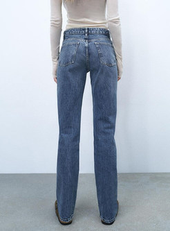 Relaxed Straight Stretch Straight Jeans