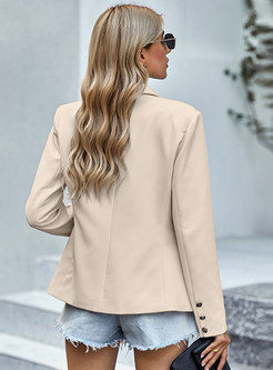 Casual Long Sleeve Lapel Button Slim Work Office Blazer Jacket