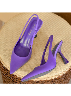 Women’s High Heels Strappy Closed Toe Stiletto Pointed Toe