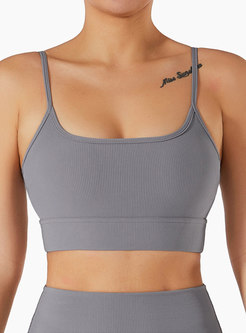 Sports Bras for Women Padded Longline Gym Workout Fitness Crop Top
