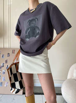 Women Casual Short Sleeve Loose T-shirt