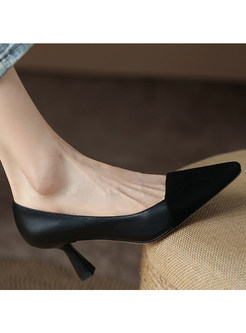 Women's Slip On Pointed Toe Stiletto Heels Pump Shoes