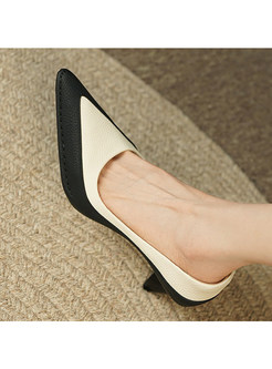 Women Pumps Stiletto Heels Pointed Toe Slip on High Heel Shoes