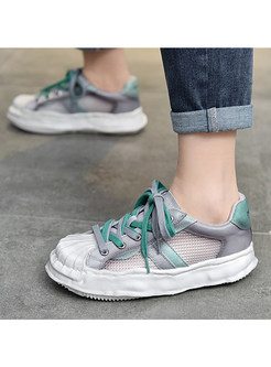 Women's Colorblock lace up Sneakers