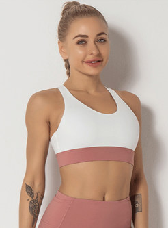 Seamless Padded Strappy Sports Bras for Women