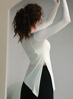 Women Seamless Long Sleeve Yoga Athletic Shirts