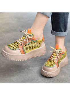 Ladies Sneakers Lace Up Shoes