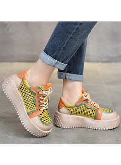 Ladies Sneakers Lace Up Shoes