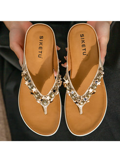 Women Flip Flop Sparkling Jewel Rhinestone Fashion Thong Sandals