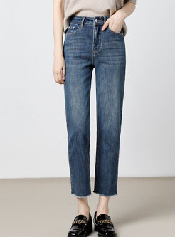 High Waisted Straight Jeans for Women
