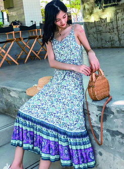 Ethnic Summer Printed Boho Maxi Dresses
