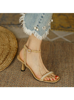 Women's Ankle-Strap Heeled Sandal