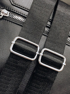 Women PU Leather Zipper Casual Backpacks