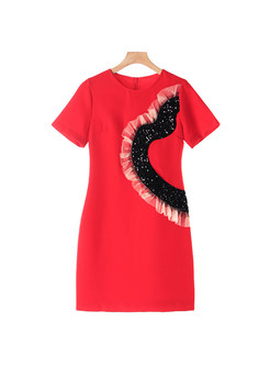 Pretty Embroidered and Sequin Tee Dresses