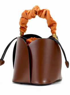 Womens Mini Vegan Leather Tassel Drawstring Crossbody Bag