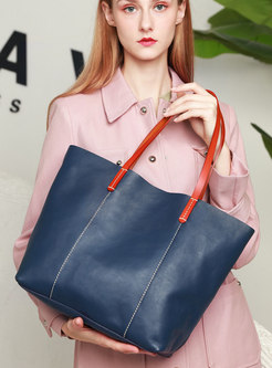 Women Leather Laptop Tote Office Shoulder Handbag