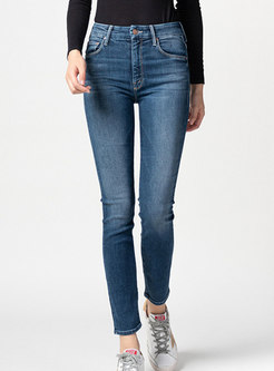 Women High Rise Cropped Jeans