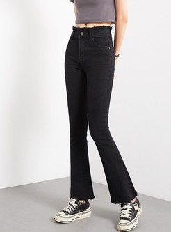 Women High Waist Stretchy Flare Jeans