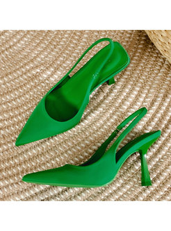 Women Pointed Toe Heeled Sandals