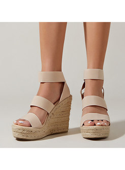 Women's Strappy Espadrille Plateform Wedge Sandals
