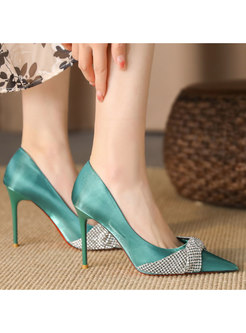 Women Pointed Toe Heeled Pumps