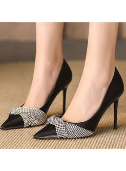 Women Pointed Toe Heeled Pumps