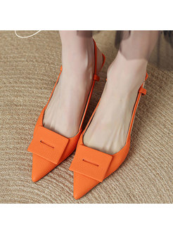 Women's Pointed Toe Ankle Strap Heeled Sandals